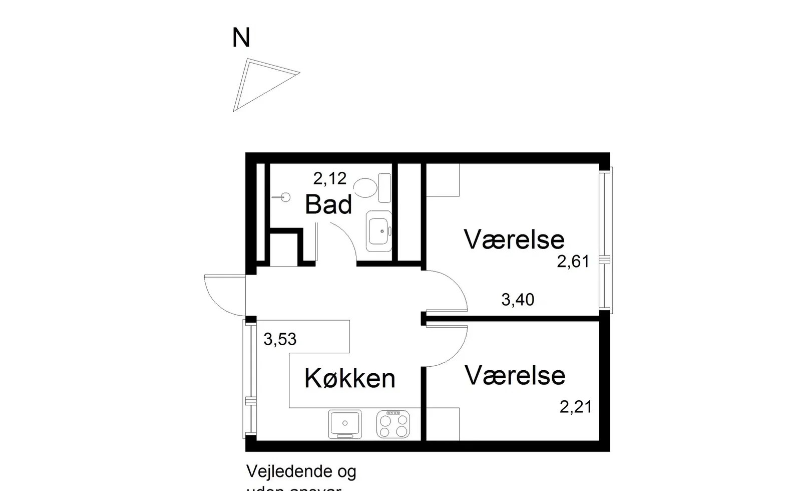 Moderne studiebolig med 2 værelser og 50 m² på Frederiksberg – billede 15