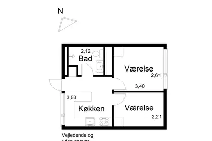Moderne studiebolig med 2 værelser og 50 m² på Frederiksberg – billede 15