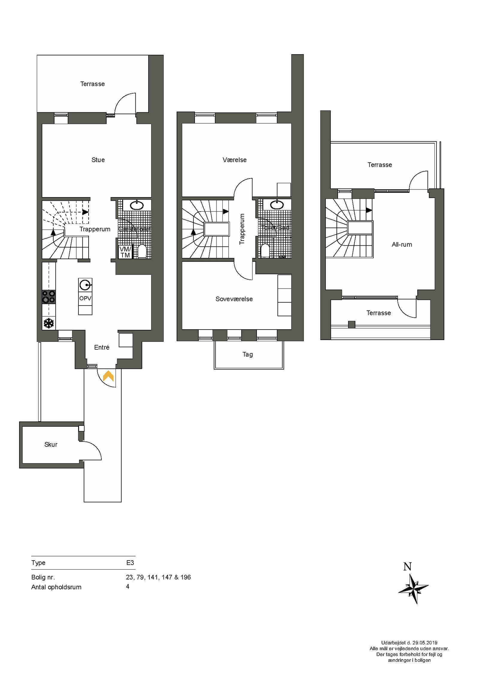 Visual presentation of the listing