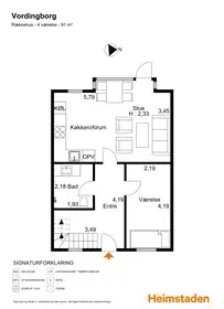 Visual presentation of the listing