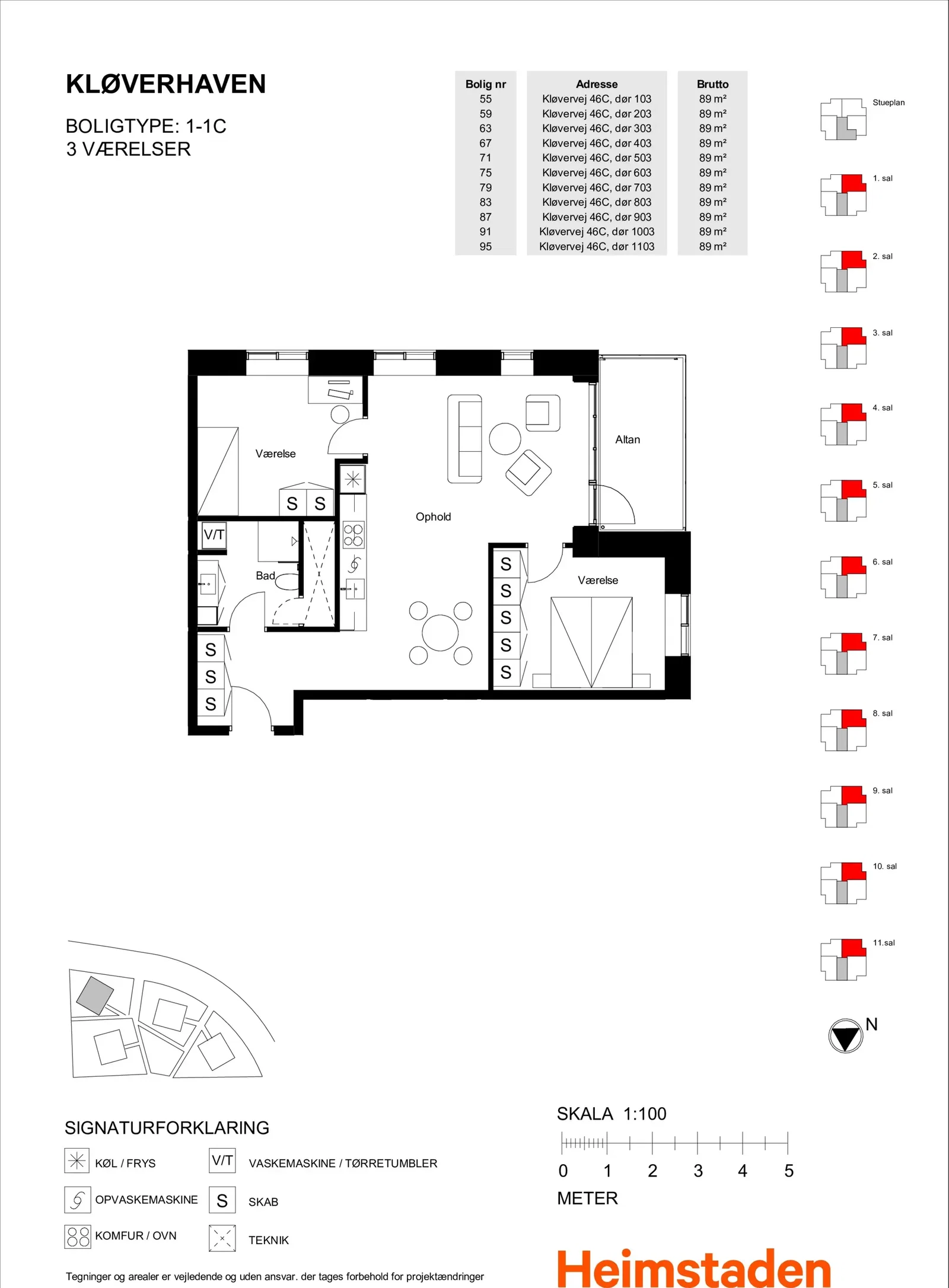 apartment 3-værelses bolig med altan ved Kolding Fjord
