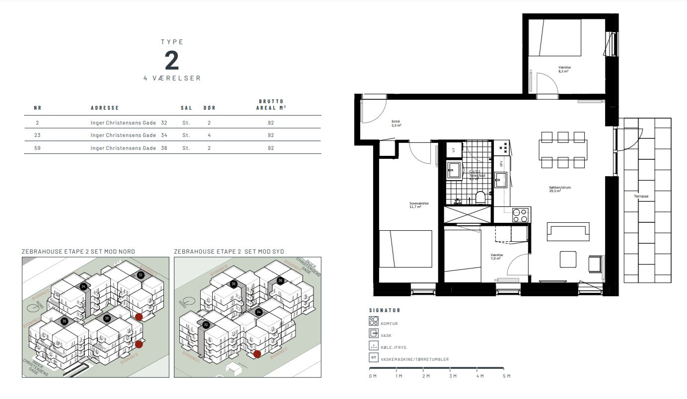 Visual presentation of the listing