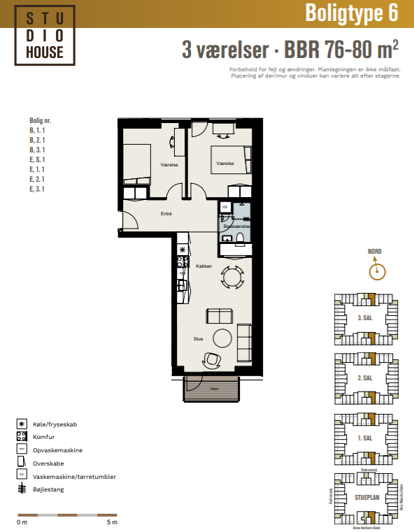 Visual presentation of the listing