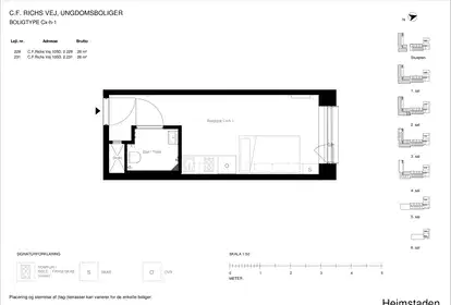 Visual presentation of the listing