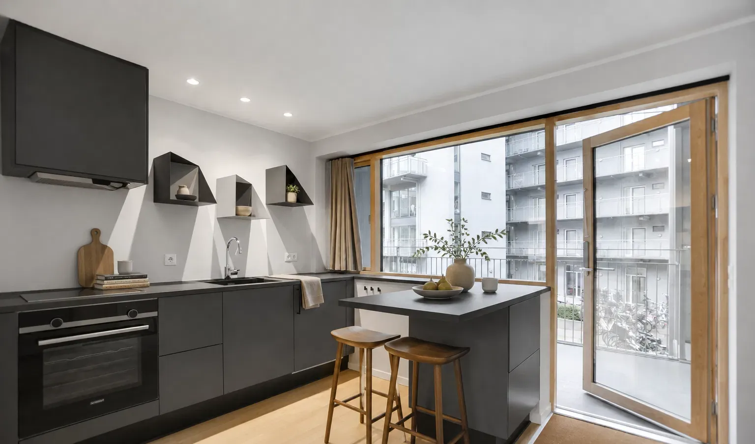 apartment Modern 2-Room Student Apartment in Frederiksberg with Private Terrace