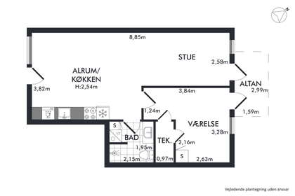 Visual presentation of the listing