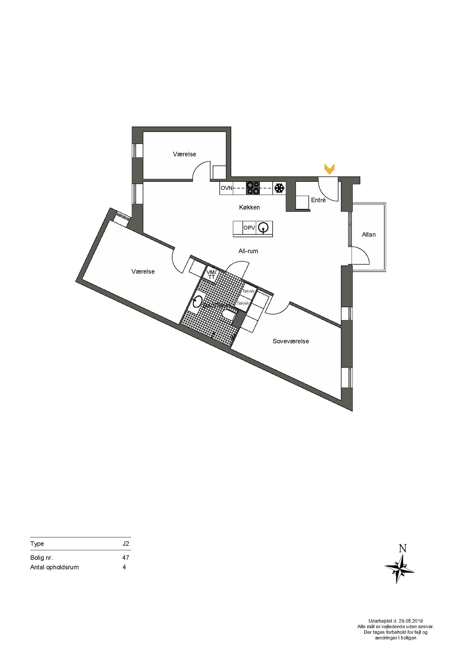 Visual presentation of the listing