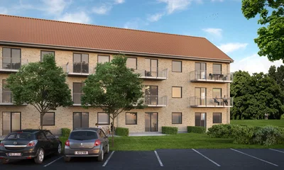 Flot og lys 3-vær. bolig med altan, gulvvarme, elevator og mulighed for p plads. Tæt på centrum, natur og indkøb - Tækkerstræde, Hillerød - 1