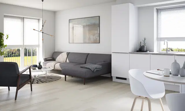 apartment Flot og lys 3-vær. bolig med altan, gulvvarme, elevator og mulighed for p plads. Tæt på centrum, natur og indkøb