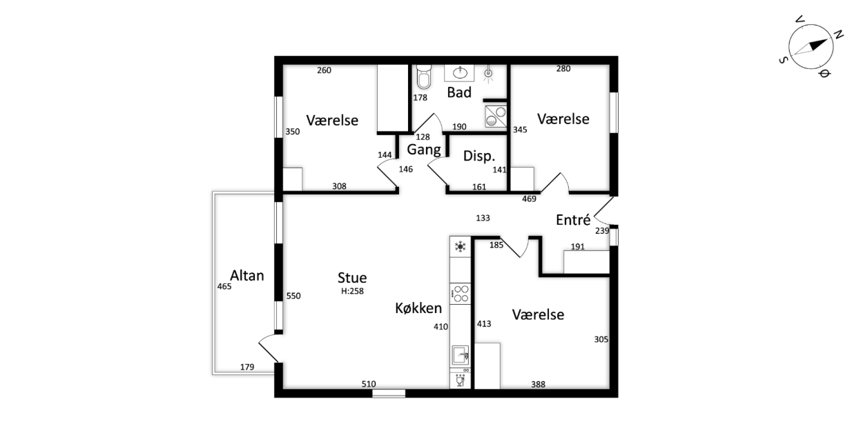 Visual presentation of the listing
