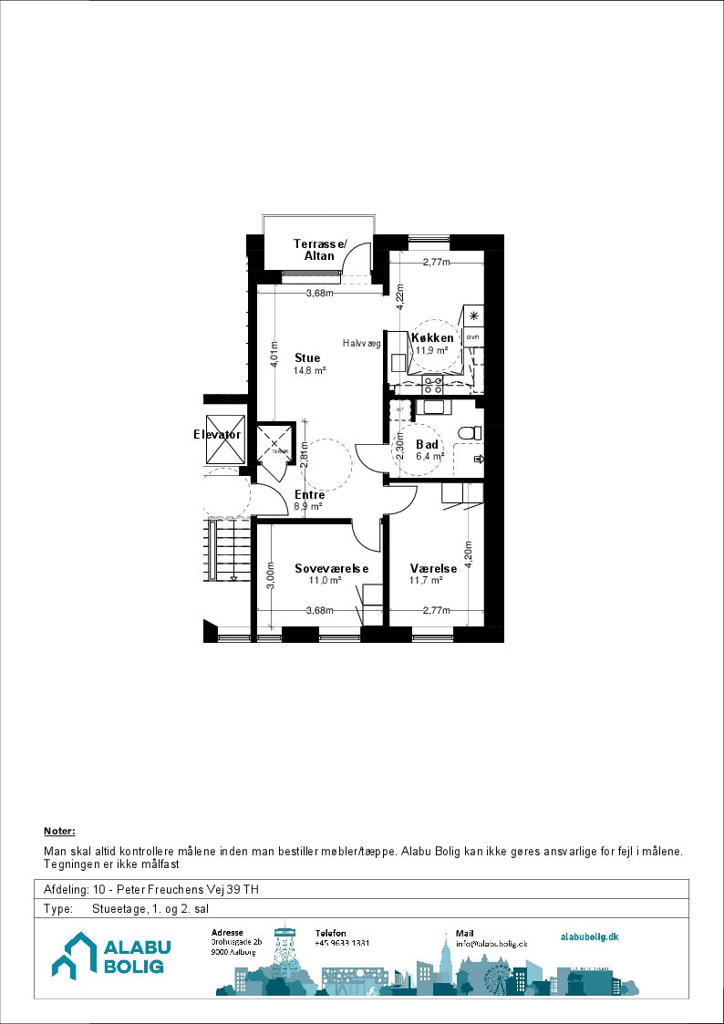 Visual presentation of the listing