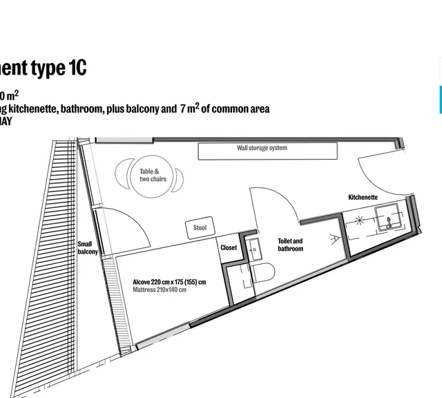 apartment Møbleret 1-værelses bolig på 30 m² i Esbjerg