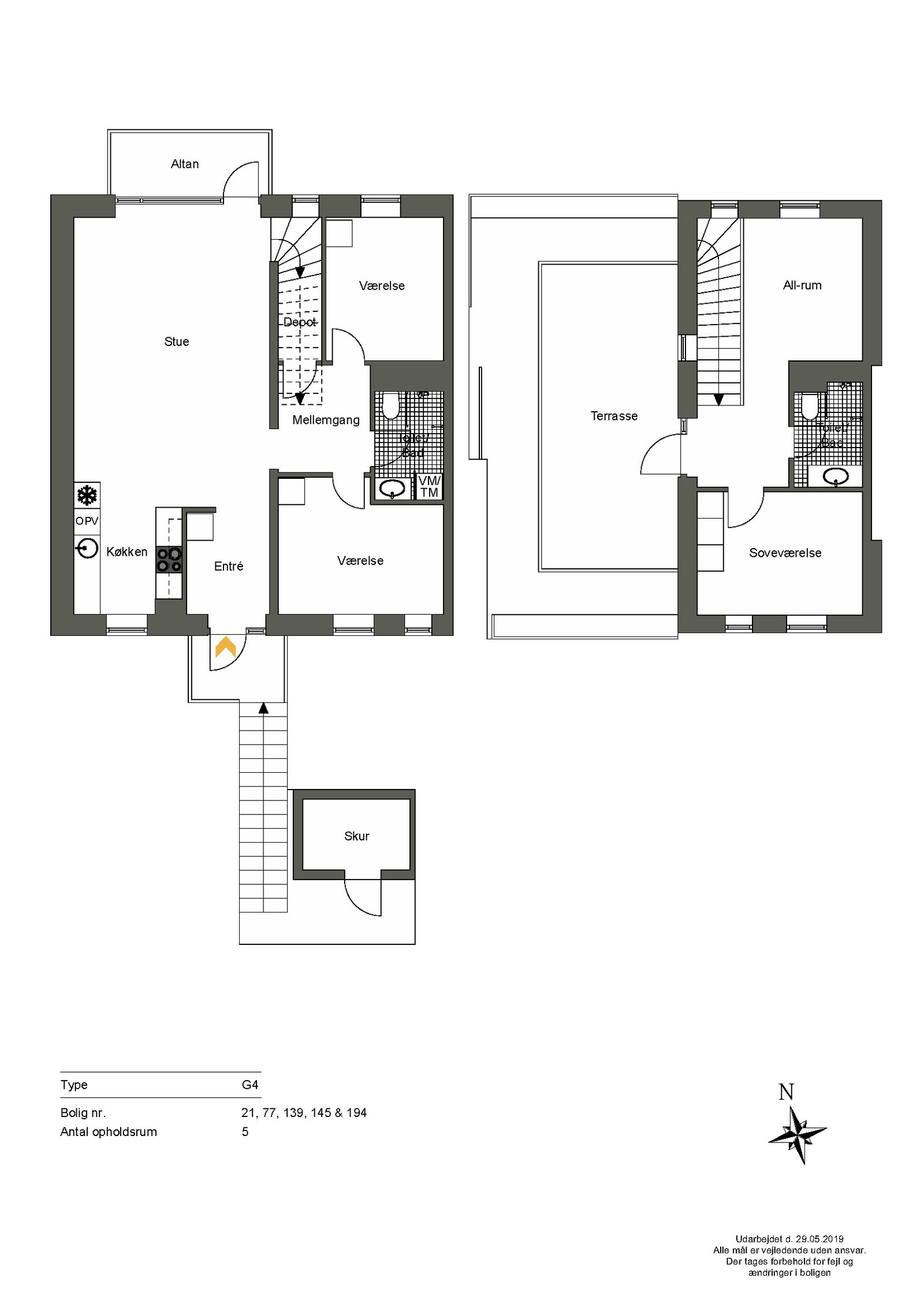 Visual presentation of the listing