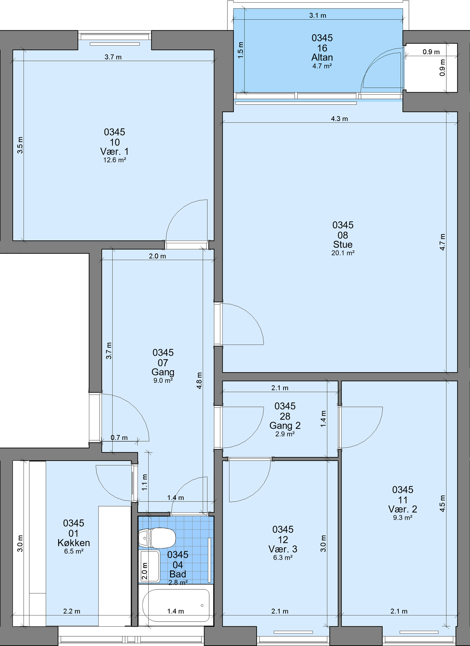 Visual presentation of the listing