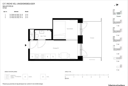 Visual presentation of the listing
