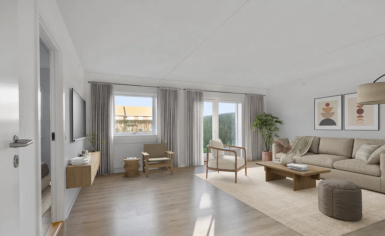apartment Lys 3-værelses lejlighed med have i Odense S