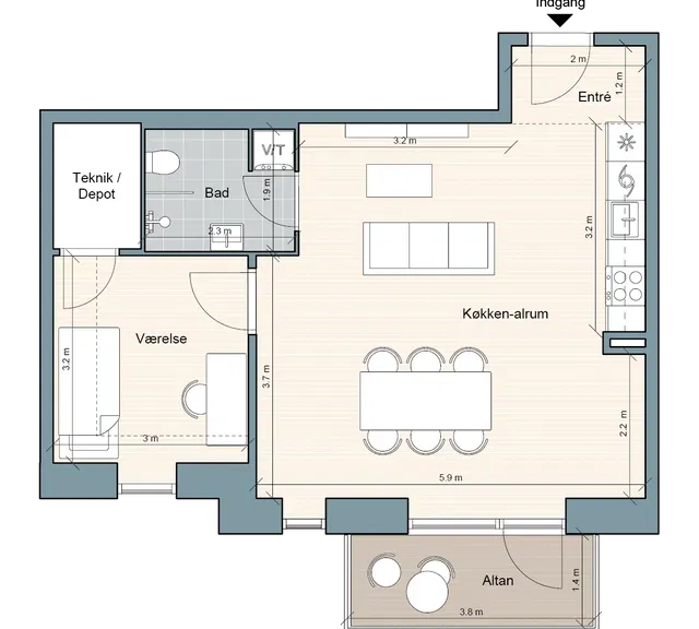 apartment En hverdag og et sted du vil hjem til