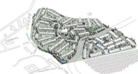 townhouse Rækkehus i to plan i moderne bofællesskab
