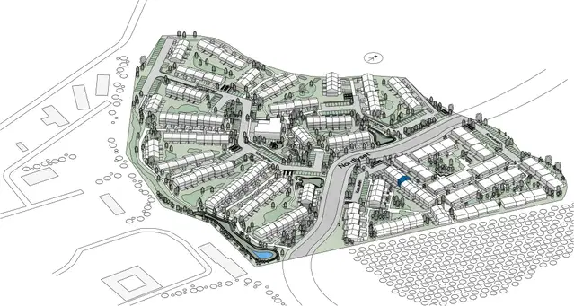 townhouse Rækkehus i to plan i moderne bofællesskab