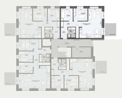 Lejlighed i moderne bofællesskab - Guldsmedestien, Nivå - 1