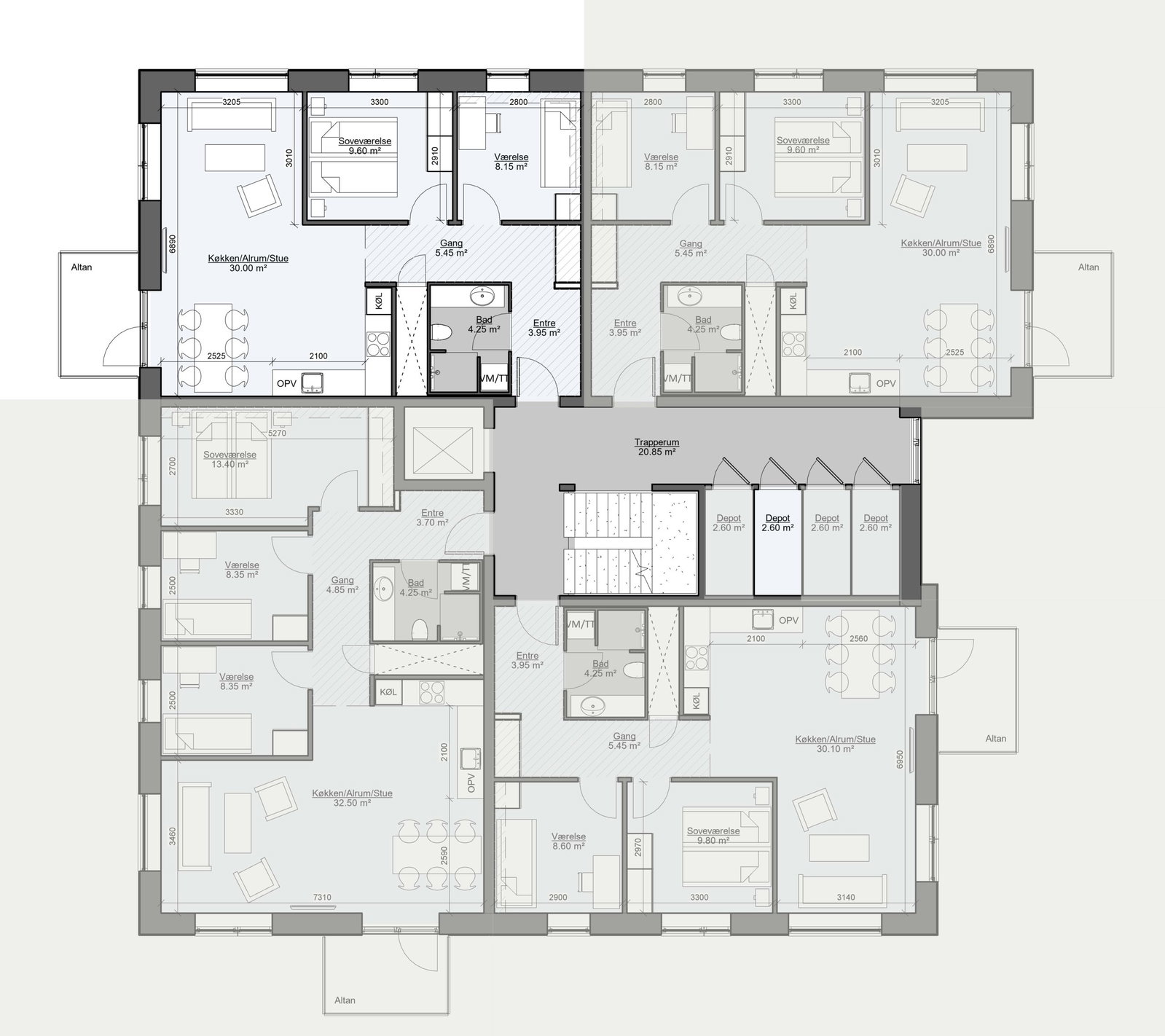 Visual presentation of the listing