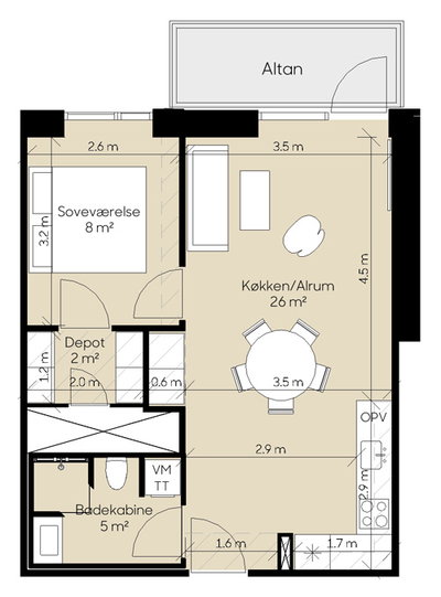Apartment in a modern cohousing community - Thomas Windings Gade, Aarhus N - 1