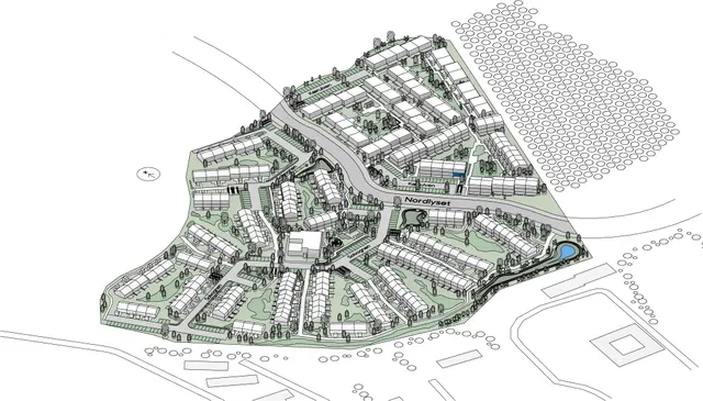 townhouse Rækkehus med to boliger i moderne bofællesskab