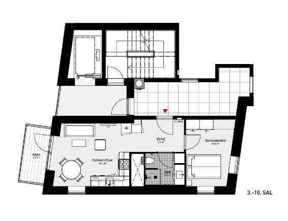 2-værelses lejlighed på 67 m² til leje i København S – Else Alfelts Vej, 4. sal – billede 9