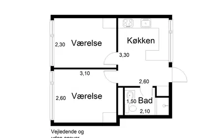 Moderne 2-værelses studiebolig på 46 m² på Frederiksberg – billede 15