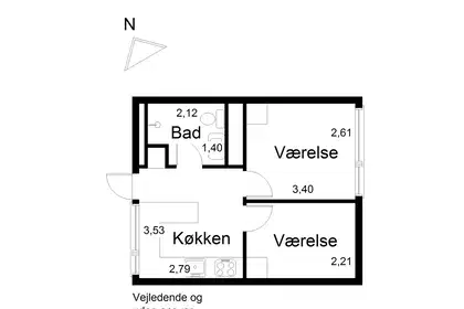 Moderne 2-værelses studiebolig på 46 m² på Frederiksberg – billede 14