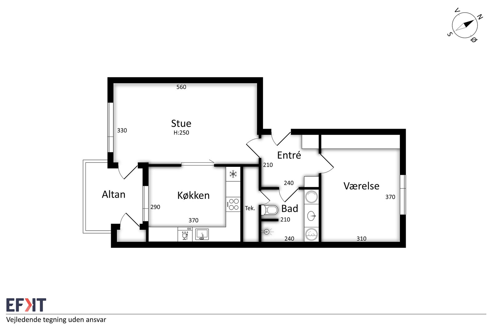 Visual presentation of the listing