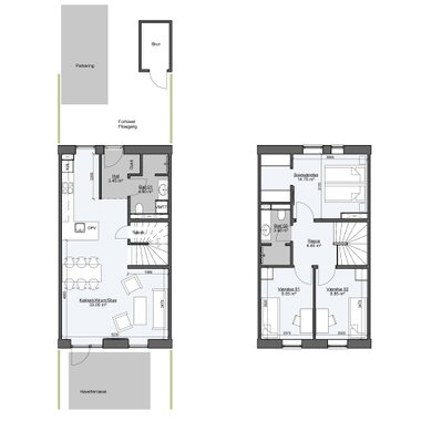 Rækkehus i moderne bofællesskab - Guldsmedestien, Nivå - 1