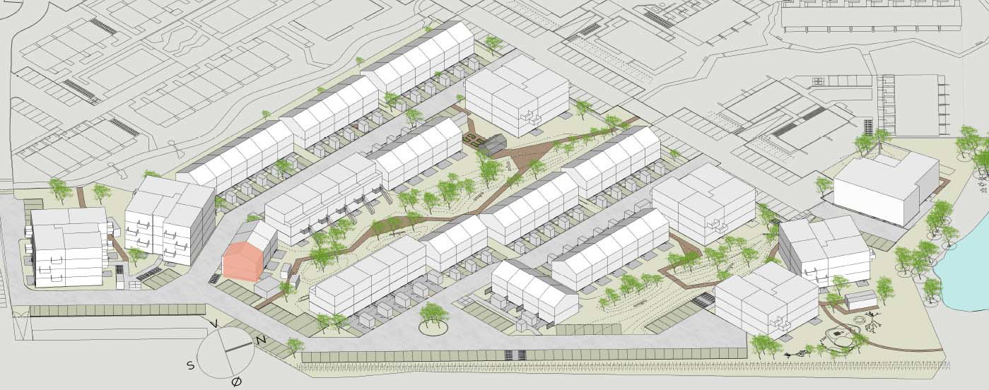 townhouse Rækkehus i moderne bofællesskab
