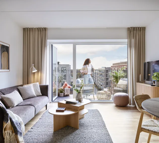 apartment Vestvendt stuelejlighed med adgang til to terrasser