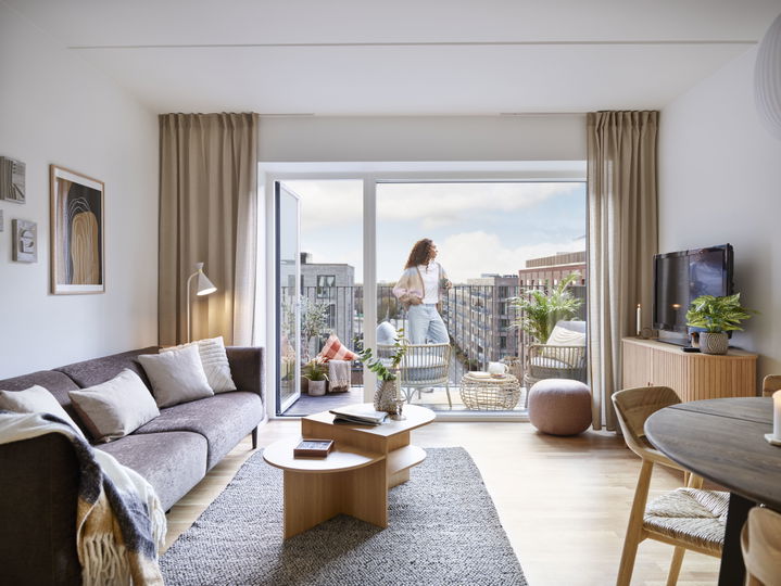 West-facing ground-floor apartment with access to two terraces - Bellidavej, Valby - 0