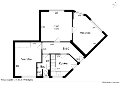Large 2-Room Apartment in Central Esbjerg - Kongensgade, Esbjerg - 4
