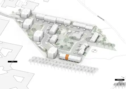 townhouse Rækkehus i to plan i moderne bofællesskab