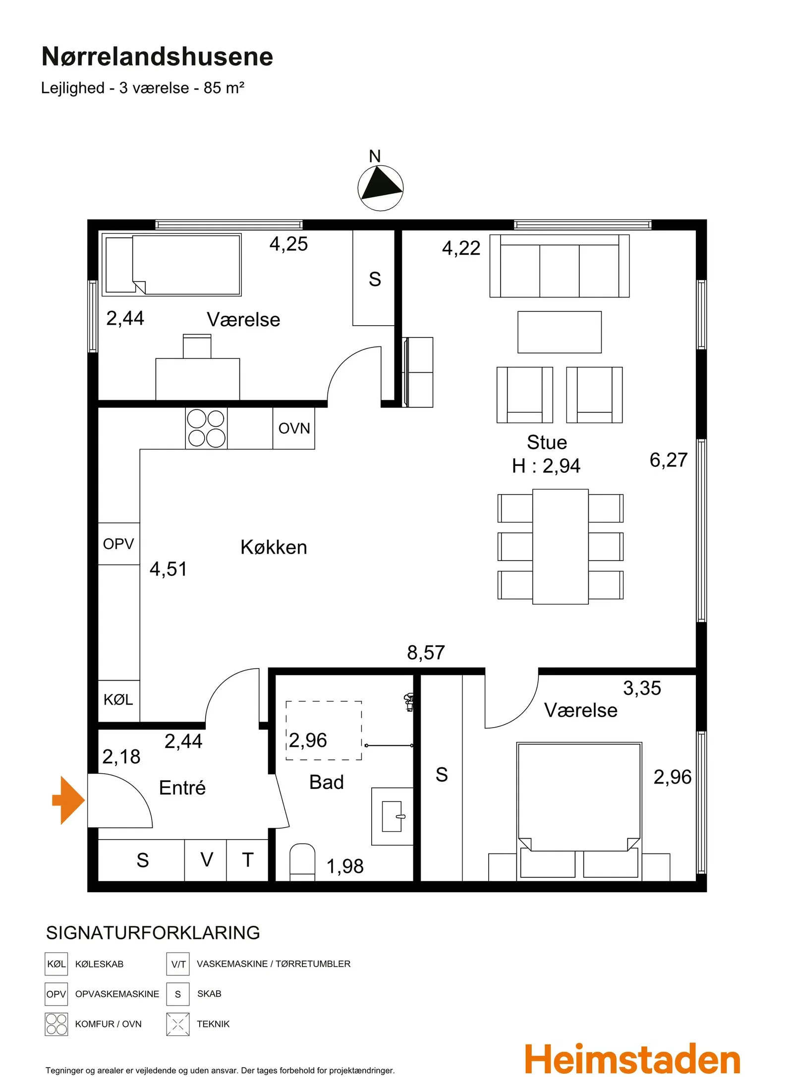Visual presentation of the listing
