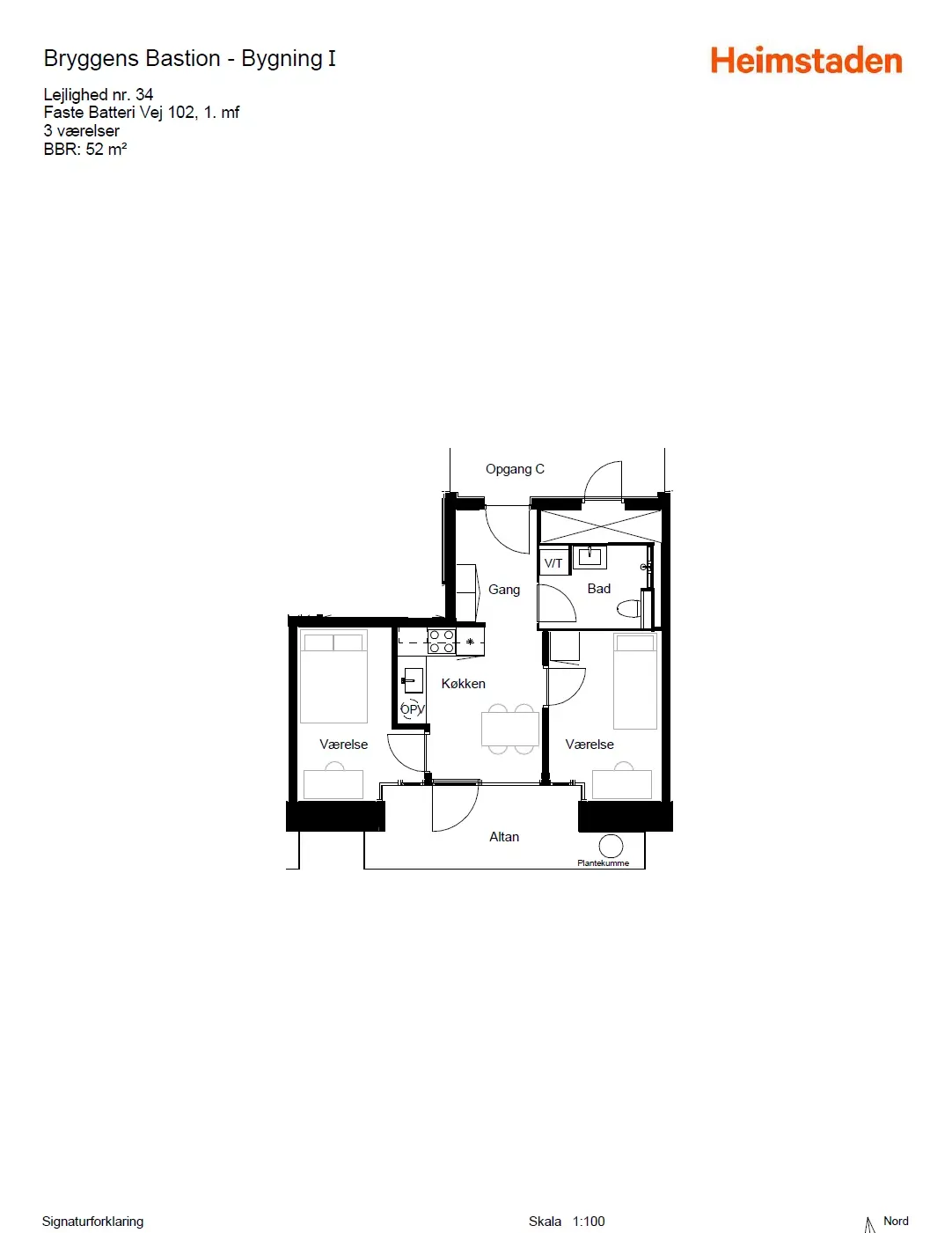 Visual presentation of the listing