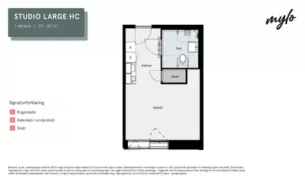 apartment Umøbleret lejlighed i Sydhavnen med fantastisk udsigt