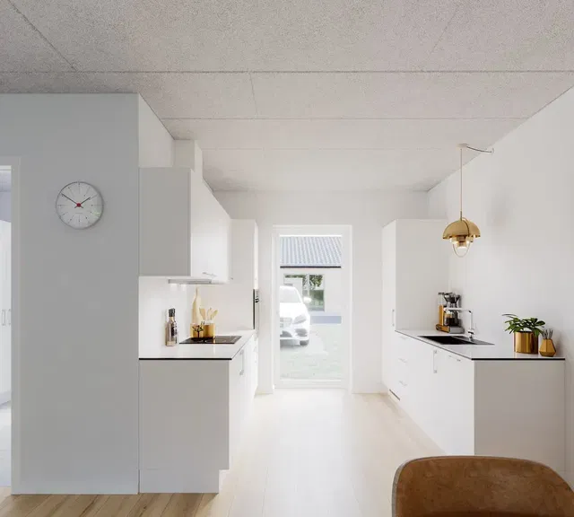 townhouse 4-værelses rækkehus med have og terrasse i Billund