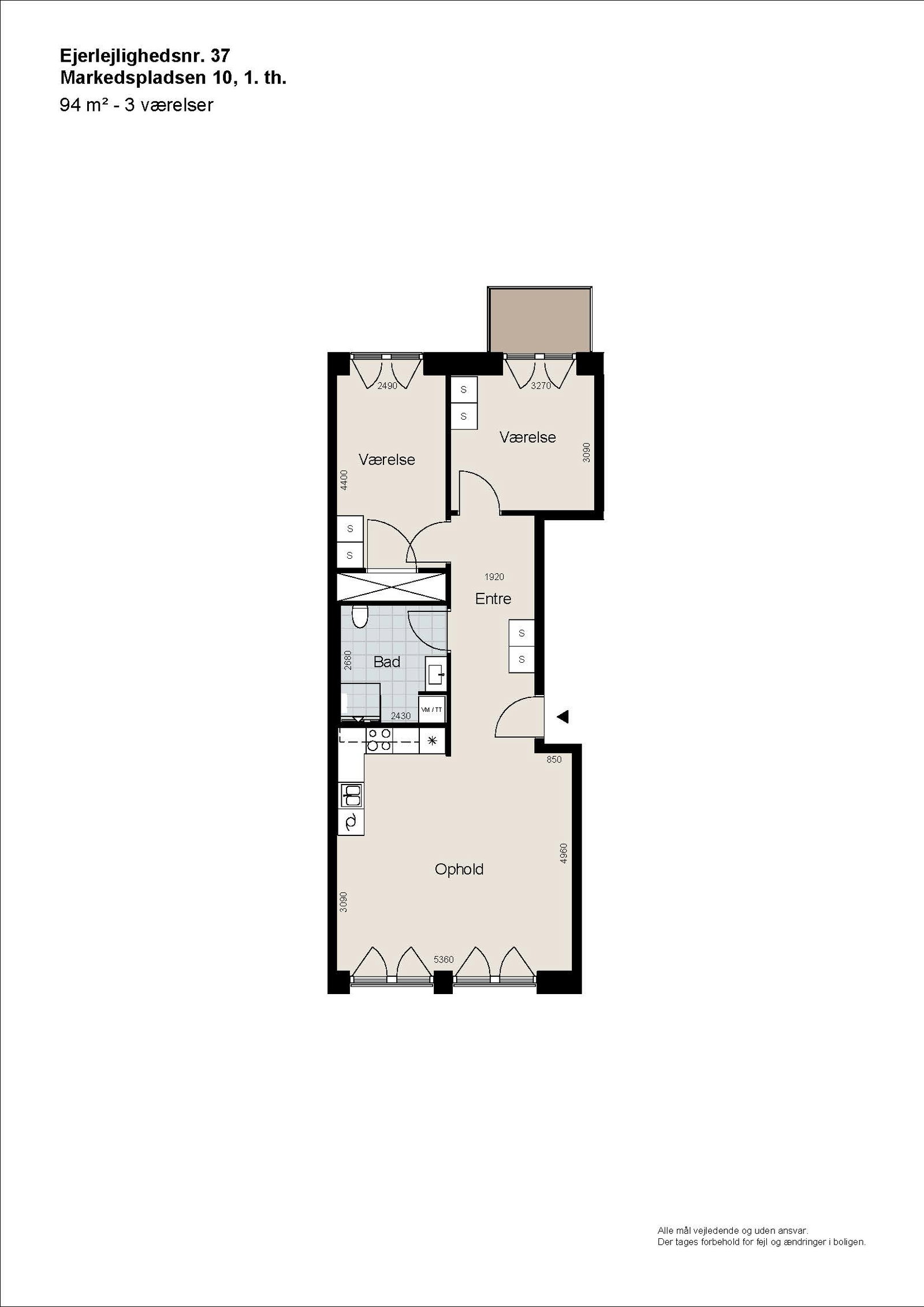 Visual presentation of the listing