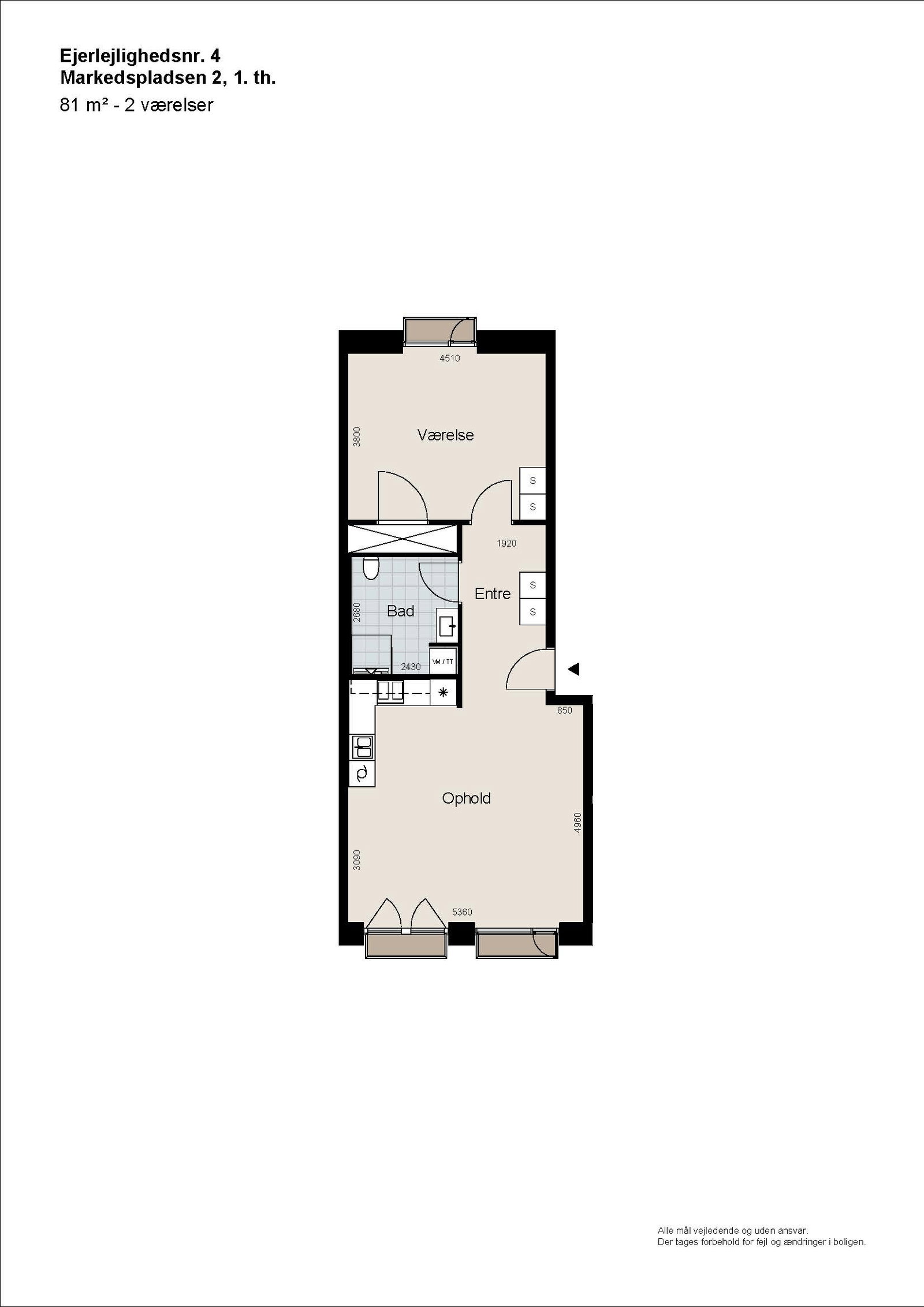 Visual presentation of the listing
