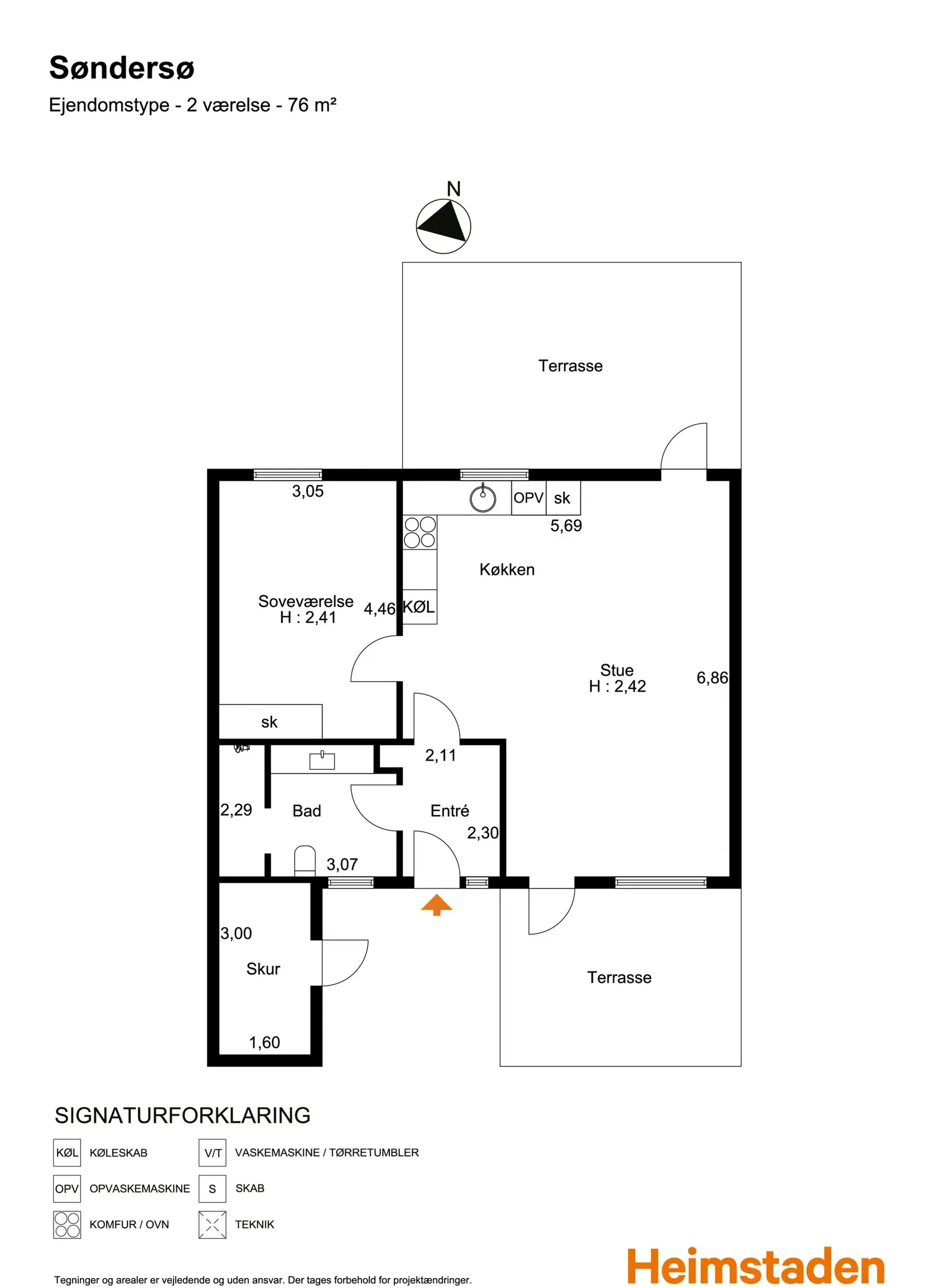 Visual presentation of the listing