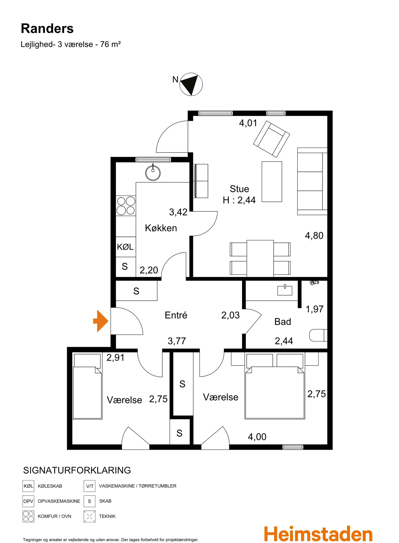 Visual presentation of the listing