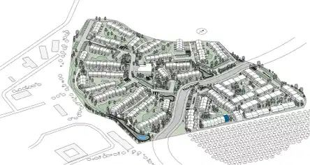 townhouse Rækkehus i to plan i moderne bofællesskab