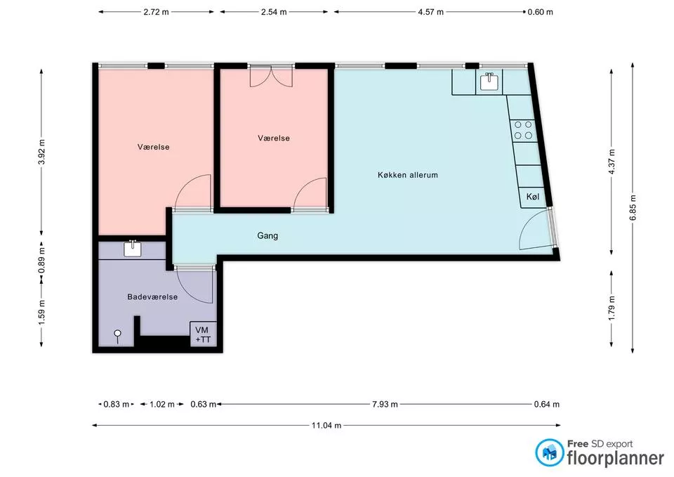 apartment Slotsgade 20A, 1.3
