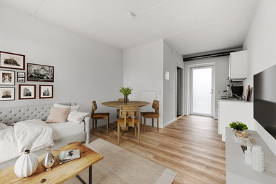Lys 1-værelses bolig med fransk altan på Nørrebro - Sigurdsgade, København N - 1