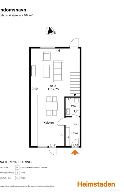 Rækkehus på 100 m² med 3-4 værelser i Slagelse - Æblegården, Slagelse - 1