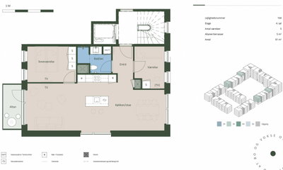 Lækker lejlighed på 91 m2 - Frøstjernestræde, Hedehusene - 1